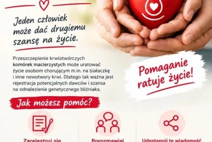 13 października, obchodzimy Ogólnopolski Dzień Dawcy Szpiku