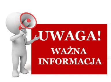 UWAGA WAŻNY KOMUNIKAT