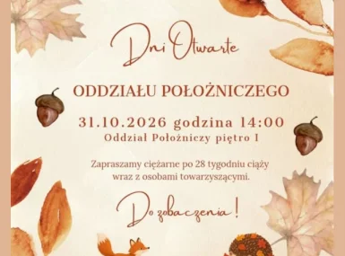 Odwiedziny Oddziału Położniczego 31.10.2026