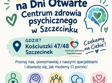 10 października Dni Otwarte Centrum Zdrowia Psychicznego